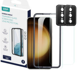 ESR Folie Ecran pentru Samsung Galaxy S23 + Folie Camera (set 2), ESR Screen Shield, Clear