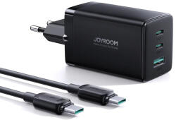 JOYROOM Incarcator pentru Priza USB Type-C 65W + Cablu Type-C 100W, 1m, JoyRoom (TCG01), Black