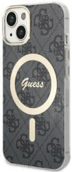 GUESS Husa Guess 4G IML MagSafe pentru iPhone 13 Black