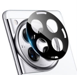 Techsuit Folie Camera pentru OnePlus 12, Techsuit Full Camera Glass, Black