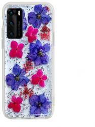 X-Fitted Husa Cover Silicon X-Fitted Flora pentru Huawei P40 Lite Multicolor - onmobile