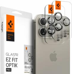 Spigen Folie Camera pentru iPhone 14 Pro / 14 Pro Max / 15 Pro / 15 Pro Max (set 2), Spigen Glas. tR Optik, Natural Titanium