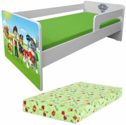 Produs in Romania Pat Paw Patrol Copii 2-8 Ani Cu Paravane Detasabile + Saltea Smartnest 140x70x12 Cm- PTV6765SMT (PTV6765SMT)