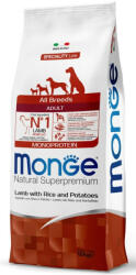 Monge Adult MONOPROTEIN All Breeds bárány-rizs-burgonya száraztáp kutyának 12kg
