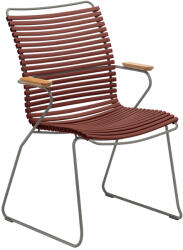 HOUE Piros műanyag kerti szék HOUE Click II. karfákkal (10812-1918)