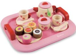 Onshine Set Montessori Pink de ceai cu desert, din lemn (CT347)