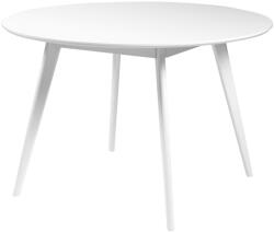 Rowico Fehérre lakkozott kerek étkezőasztal ROWICO YUMI 115 cm (RO-52211)