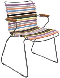 HOUE Többszínű műanyag kerti szék HOUE Click karfával (10801-8318)