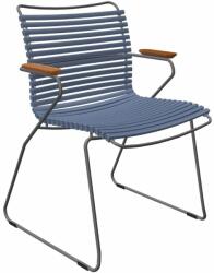 HOUE Kék műanyag kerti szék HOUE Click karfával (10801-8218)