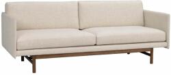 Rowico Home Bézs szövet háromüléses kanapé ROWICO HAMMOND 212 cm, barna talppal (RO-120567)