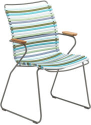 HOUE Kék-zöld műanyag kerti szék HOUE Click II. karfákkal (10812-8418)