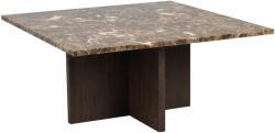Rowico Barna márvány dohányzóasztal ROWICO BROOKSVILLE 90 x 90 cm barna talppal (RO-120790)