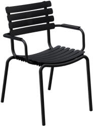 HOUE ReClips fekete műanyag kerti szék karfával (22302-2024-24)