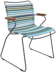 HOUE Kék-zöld HOUE Click műanyag kerti szék karfával (10801-8418)