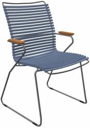 HOUE Kék műanyag kerti szék HOUE Click II. karfákkal (10812-8218)