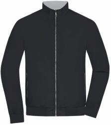 James & Nicholson Könnyű férfi kifordítható dzseki JN1336 - Fekete / ezüst | XL (1-JN1336-1782964917)