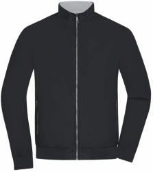 Daiber Geacă reversibilă ușoară pentru bărbați JN1336 - Neagră / argintiu | S (JN1336-1782964914)