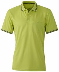 James & Nicholson (Daiber) Tricou polo sport pentru bărbați JN702 - Galben verzui / gri închis | XXXL (1-JN702-1736850)