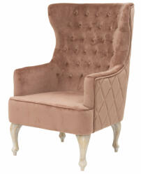Art-Pol Provanszi tűzött halvány rózsaszín támlás fotel 117x85x72cm (119598)