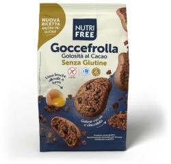 NUTRI FREE Goccefrolla al cacao - csokis keksz csoki cseppel 300 g - mentes