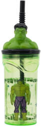 Stor S. L Hulk 3D utazópohár hajlítható szívószállal 360 ml BPA mentes (74867)