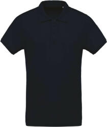 Kariban Férfi organikus rövid ujjú piké póló, Kariban KA209, Navy-XL (ka209nv-xl)