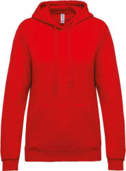 Kariban Női kapucnis pulóver, Kariban KA473, Red-2XL (ka473re-2xl)