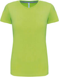 Kariban Női rövid ujjú környakas pamut póló, Kariban KA380, Lime-3XL (ka380li-3xl)