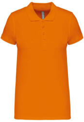 Kariban Női galléros piké póló, rövid ujjú, Kariban KA255, Orange-L (ka255or-l)