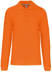 Kariban Férfi hosszú ujjú galléros piké póló, Kariban KA243, Orange-4XL (ka243or-4xl)