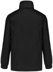 Kariban Férfi bélelt széldzseki rejtett kapucnival, Kariban KA687, Black-3XL (ka687bl-3xl)