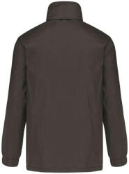 Kariban Férfi bélelt széldzseki rejtett kapucnival, Kariban KA687, Dark Grey-XL (ka687dg-xl)