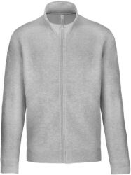 Kariban Uniszex cipzáras pulóver, Kariban KA472, Oxford Grey-XL (ka472oxg-xl)