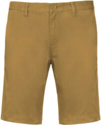 Kariban Férfi mosott hatású bermuda, Kariban KA750, Camel-38 (ka750ca-38)