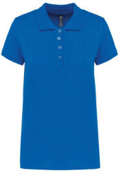 Kariban Női galléros piké póló, rövid ujjú, Kariban KA255, Light Royal Blue-M (ka255lro-m)