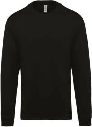 Kariban Uniszex kereknyakú pulóver, Kariban KA474, Black-L (ka474bl-l)