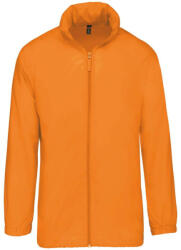 Kariban Uniszex rejtett kapucnis széldzseki, Kariban KA616, Orange-S (ka616or-s)