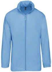 Kariban Uniszex rejtett kapucnis széldzseki, Kariban KA616, Sky Blue-XS (ka616sb-xs)