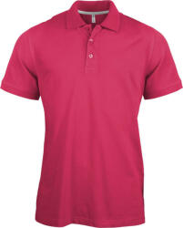 Kariban Férfi rövid ujjú galléros piké póló, Kariban KA241, Fuchsia-3XL (ka241fu-3xl)