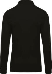 Kariban Férfi galléros hosszú ujjú piké póló, Kariban KA256, Black-3XL (ka256bl-3xl)