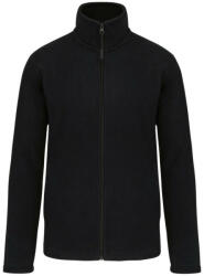 Kariban Uniszex cipzáras mikropolár pulóver, Kariban KA9102, Black-3XL (ka9102bl-3xl)