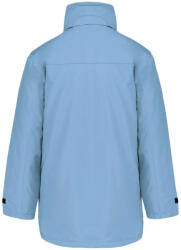 Kariban Uniszex kapucnis kabát steppelt béléssel, Kariban KA677, Sky Blue-XS (ka677sb-xs)
