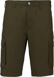 Kariban Férfi pamut bermuda sok zsebbel, Kariban KA755, Light Khaki-52 (ka755lk-52)