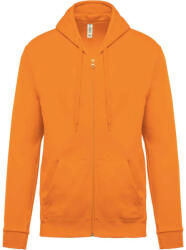 Kariban Uniszex cipzáros kapucnis pulóver, Kariban KA479, Orange-4XL (ka479or-4xl)