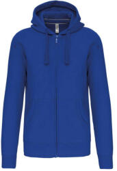 Kariban Uniszex kapucnis cipzáras pulóver, Kariban KA454, Light Royal Blue-XL (ka454lro-xl)