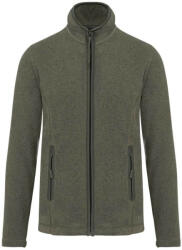 Kariban Női MAUREEN cipzáras polár pulóver, Kariban KA907, Green Marble Heather-L (ka907gmh-l)