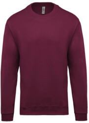 Kariban Uniszex kereknyakú pulóver, Kariban KA474, Wine-4XL (ka474wn-4xl)