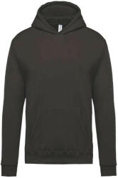 Kariban Gyermek kapucnis pulóver, Kariban KA477, Dark Grey-8/10 (ka477dg-8-10)
