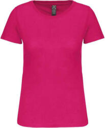 Kariban Női organikus kereknyakú rövid ujjú póló, Kariban KA3026IC, Fuchsia-S (ka3026icfu-s)