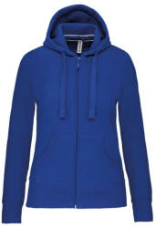 Kariban Női cipzáros kapucnis pulóver, Kariban KA464, Light Royal Blue-L (ka464lro-l)